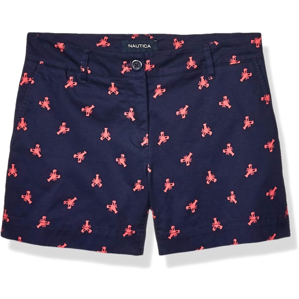 Nautica Blue and Pink Shorts with Lobster Print